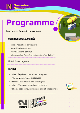 Programme de la deuxième journée de formation 